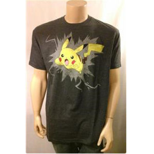 POKEMON Pikachu T Shirt NINTENDO Gray Vintage Adult Sizes M - XXL NOS